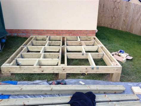 how to make a cheap decking area